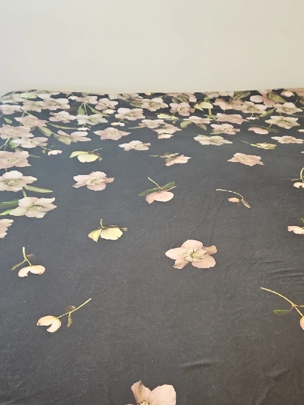 Ted Baker London Mauve Pink Charcoal Gray Floral Reversible Cotton King Duvet